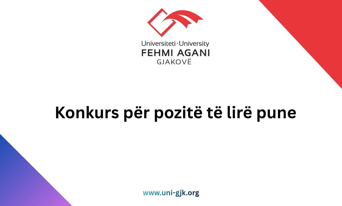 Konkurs për pozitë të lirë pune